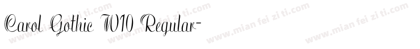 Carol Gothic W10 Regular字体转换